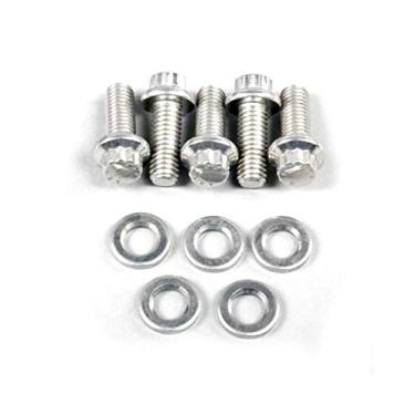 Imagem de ARP Rosca RH fina de aço inoxidável 714-1000 7/16-20" UHL parafuso de 12 pontos com soquete e arruela de 7/16", (conjunto de 5)