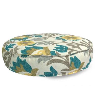 Imagem de Almofada Futton Turco Redonda 45x45cm Wendy Azul - FASTLAR