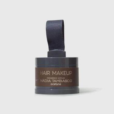 Imagem de Maquiagem Capilar Castanho Escuro Nádia Tambasco By Océane - Hair Make