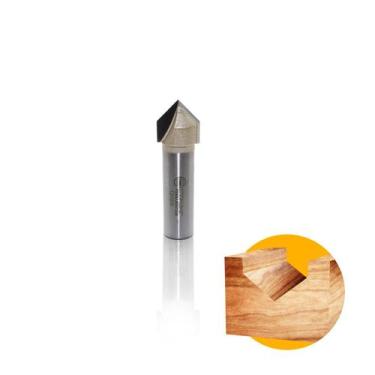 Imagem de Fresa Tupia Manual Ponta V Haste12 Corte 5/8'' - Strong