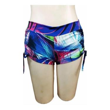 Imagem de Calcinha Sunkini Sunquini Short Praia Com regulagem Lateral - Vermelho