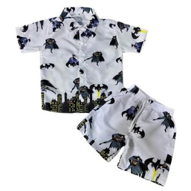 Imagem de Conjunto Mauricinho Batman - Camisa E Bermuda - Pequenos Encantos Baby