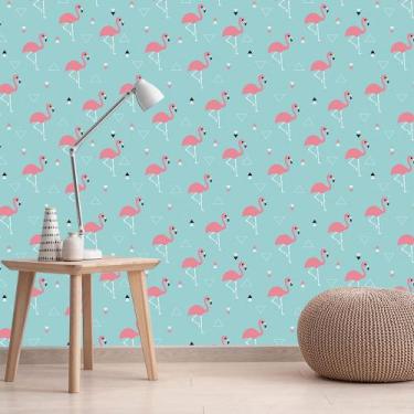 Imagem de Papel de Parede Adesivo - Flamingos - 909pps - Allodi