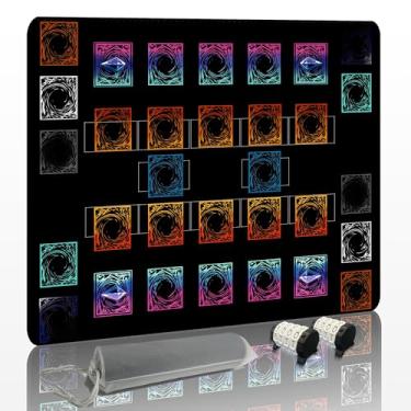 Imagem de Stitched for Yugioh Playmat, 2-Player,Free Counters*2 & Storage Bag Master Rule Duel Field Zones, Large Card Game Mat, Original Art Designs & Accessories (Basic)