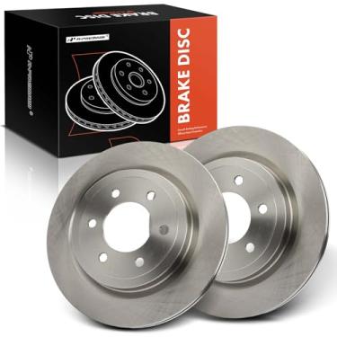 Imagem de A-Premium Rotores de freio a disco ventilados traseiros de 13,23 polegadas (336 mm) compatíveis com modelos selecionados da Ford & Lincoln - F-150 F150 2018-2020, Expedition 2018-2021, Navigator