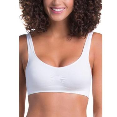 Imagem de Top Trifil C0 0901 Sem Costura Média Sustentação Poliamida, Branco, G