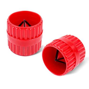 Imagem de LBG Products 2 peças de alargador de tubo interno/externo, ferramenta de chanfro de tubo de acrílico para tubos de PVC/PPR/cobre/latão/alumínio (3/40.6 cm a 1-1/5.1 cm)