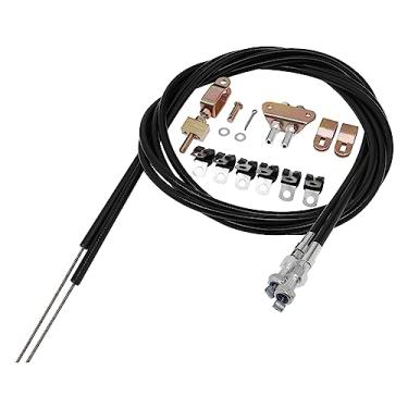 Imagem de Kit de cabo de freio de estacionamento de emergência ajustável universal compatível com sistema de freio Wilwood, inclui ferragens de montagem de substituição # 330-9371