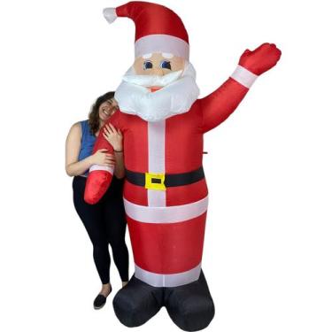 Imagem de Papai Noel Inflavel Grande Natalino Decoraçao Natal Casa Loja Shopping