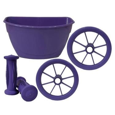 Imagem de Cesta Aro 12 Punho E Rodinha Avulsa Para Bicicleta Nathor Cestinha, Ro