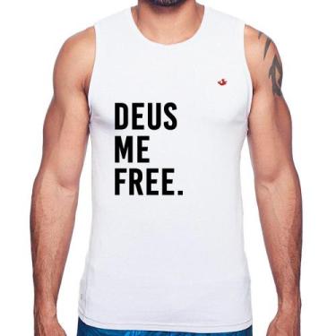 Imagem de Regata Deus me free - Foca na Moda, Branco, GGG