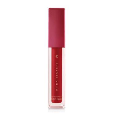 Imagem de Eudora batom líquido skinny matte niina secrets vermelho hibisco 4ml