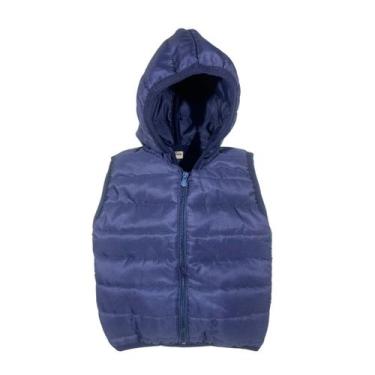 Imagem de Colete Puffer Inverno Infantil Juvenil Jaqueta Com Capuz  - Fofotinhos