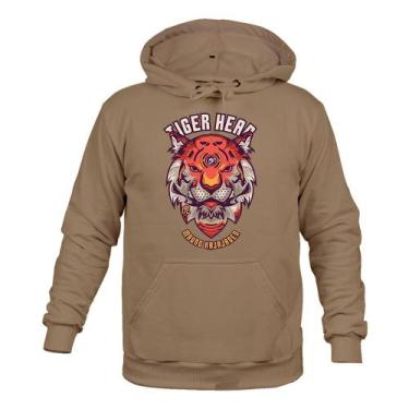 Imagem de Moletom Estampado Inverno Tiger Hear - Surprass, Bege, P