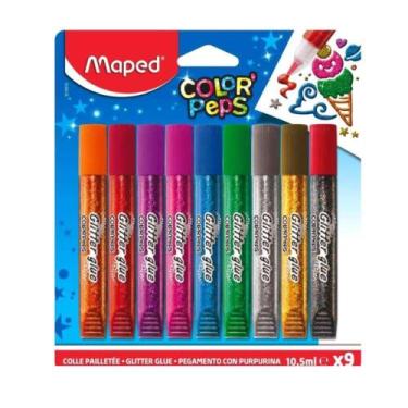 Imagem de Cola glitter colorpeps blister 9 cores - maped