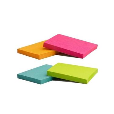 Imagem de Postit Bloco Adesivo Liso 100 Folhas Cores Sortidas - yns