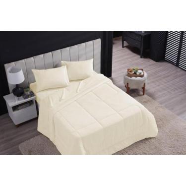 Imagem de Edredom liso queen size avulso 100% algodão percal 200 fios - COTRIM C