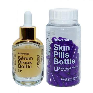 Imagem de Kit Anti-idade 1 Sérum Hialurônico Bottle + 1 Resveratrol Pills - Le P