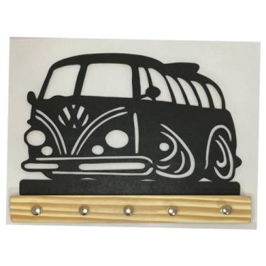 Imagem de porta chave mdf  decorativo FUSCA KOMBI PERUA CARROS - house decor, KO