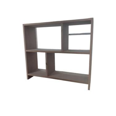 Imagem de Rack Nicho Aparador Sala  MDF Natural - Moveis Trovarelli