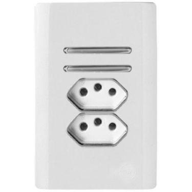 Imagem de Cj 2 Paralelos+2Tom. 10A(Especial)4X2 Novara Branco Cromado - Dicompel