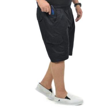 Imagem de Bermuda PLUS SIZE Nova Sarja Expansão - Fenomenal, Preto, 52