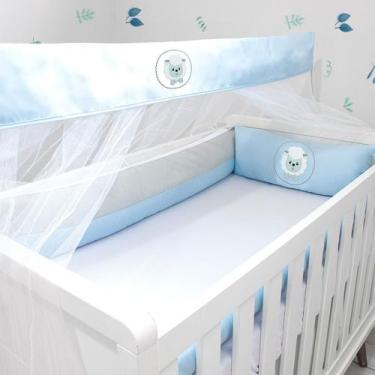 Imagem de Kit de Berço Coleção Light - 06 Peças - Bebê & Enxoval, Ovelha Azul