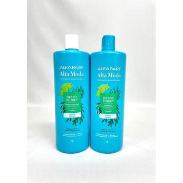 Imagem de Shampoo + Condicionador Alfaparf ALTA MODA Detox 1 litro cada - Raizes