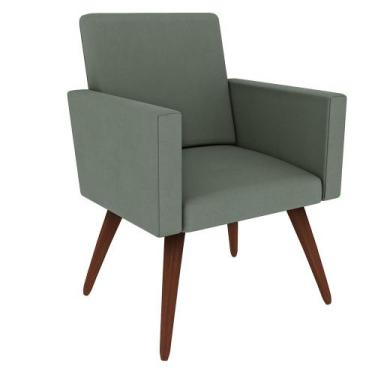 Imagem de Poltrona Decorativa Nina Suede Cinza - CabrunShop