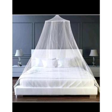 Imagem de Mosquiteiro De Teto Casal/Solteiro Filó - Genérica , branco