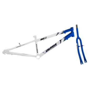 Imagem de Quadro Aro 26 Ultra Bikes em Aço Carbono Bicolor com Garfo Rebaixado, 