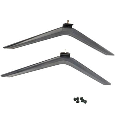 Imagem de Suporte de base de substituição para Smart TV Hisense 75A66FUA 75U6G, pernas de TV antiderrapantes para Hisense 75 polegadas U6G 4K UHD Android TV 75U6G, suporte de mesa para TV Hisense 75U6G