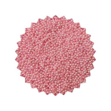 Imagem de 100g Mini Pérola 3mm Miçanga Pequena Aprox 10000 Missanga Bijuteria Artesanato (Rosa)