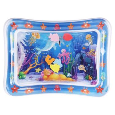 Imagem de NQEUEPN Tapete para brincar com água para gatos, brinquedo sensorial divertido para animais de estimação, brinquedo sensorial para animais de estimação, cães, gatos, água, brincar sozinho