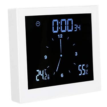 Imagem de Relógio de Banheiro, Temporizador à Prova D'água IP65 Com Display Digital para Chuveiro, Relógio de Chuveiro de Temperatura e Umidade, Fixável Com Ventosa para Uso Doméstico