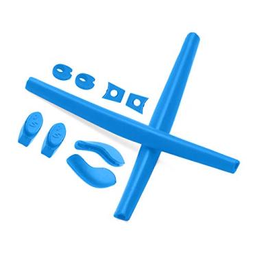 Imagem de ToughAsNails Kits de borracha de reposição azuis para óculos de sol Oakley Juliet