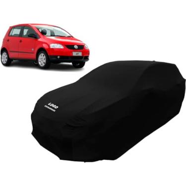 Imagem de Capa Carro Volkswagen Fox Tecido Helanca Lycra Anti Poeira (Preto)