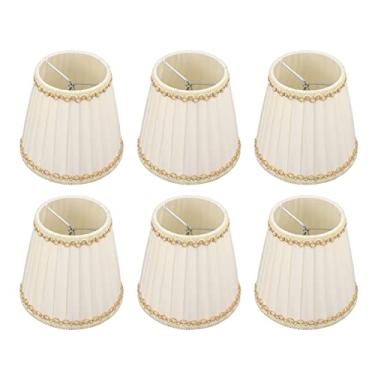 Imagem de Topincn Conjunto de 6 Peças de Abajur Pequeno, Abajur de Estilo Moderno, Clipe de Pano na Mesa, Lustre de Parede para Lâmpadas E14, Abajur