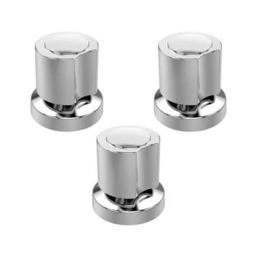 Imagem de kit 3 acabamento registro 1/2 A 3/4 Padão Deca C40 - MQC imports