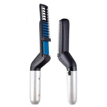 Imagem de Pente Eletrico Modelador Desembaraça Cabelo Longo Bivolt