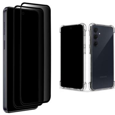 Imagem de KIT 2 Películas 3D Privacidade Para Samsung A56 + 1 Capinha - XT Smart
