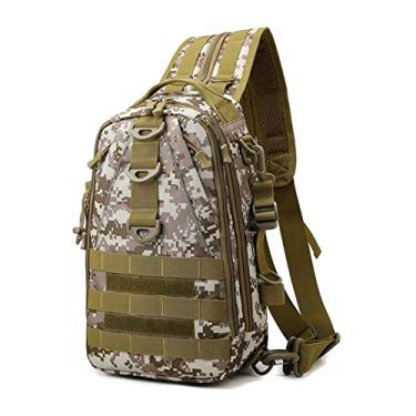 Imagem de Mochila tática para homens multifuncional cintura bolsa de peito bolsa de viagem esportiva mochila para homens(2)