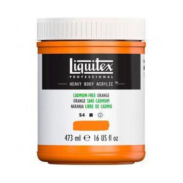Imagem de Tinta Acrílica Liquitex Heavy Body 473ml S4 Cadmium Free Orange