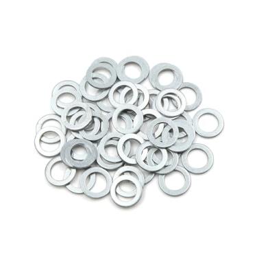 Imagem de REPAIROCK 50 peças de arruelas de britagem de óleo de motor universais juntas de plugue de drenagem 14 mm ID. 22 mm OD. para peças de reposição de automóveis de carro