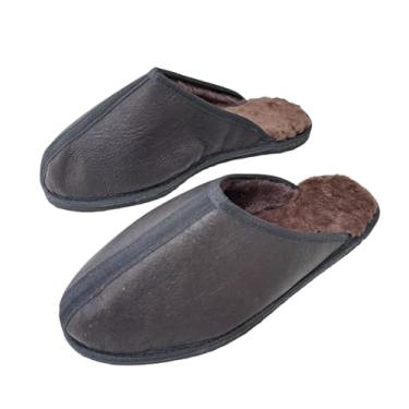 Imagem de Pantufa Chinelo De Lã Pele Natural Carneiro Chamuscado. (Papai, BR, Adulto, Numérico, 42)