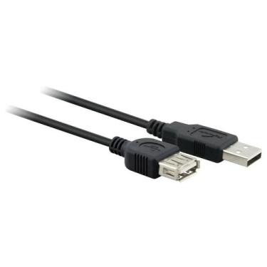 Imagem de Cabo Extensor Fortrek USM-101 USB 2.0 A Macho x A Femea 1,8m Preto - F