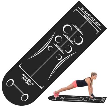 Imagem de NELOMO Tapete de exercício abdominal tapete de treino abdominal antiderrapante tapete de exercício abdominal tapete de rolo abdominal 180 x 59,9 cm tapete de treinamento abdominal pesado essencial