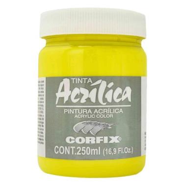 Imagem de Tinta Acrílica Corfix 250ml Amarelo Limão 48 G1, 048 - AMARELO LIMAO