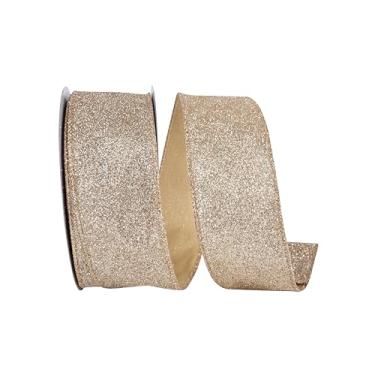 Imagem de Reliant Ribbon Fita de borda com fio de valor metálico com glitter, ouro/prata