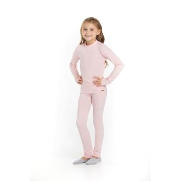 Imagem de Calça Térmica Infantil - Cor De Cacau, Rosa bebê ballerina, 10